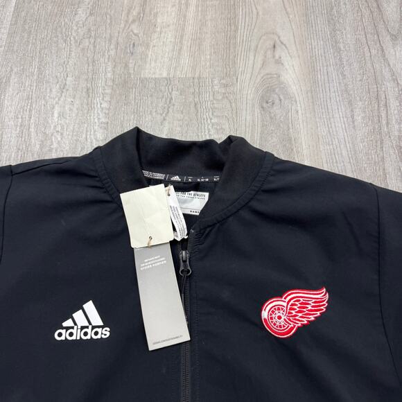 NEW Adidas Sideline 21 Detroit Red Wings Woven Bomber Jacket Women's XL NHL - Picture 3 of 10